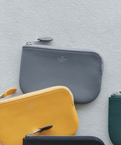 STANDARD SUPPLY（スタンダードサプライ）の「スタンダードサプライ / PAL パル / OVAL ZIP WALLET S オーバルジップウォレット S ミニ財布 本革（財布・レディース・ブラック/グレー/ダークグリーン/ライトグレー/ブルーグレー/オリーブ/イエロー/スミクロ/ダークブラウン/ダークグリーン系/コーラルピンク/チャコールグレー/グレイッシュブルー/カーキ・FREE）」の6枚目の写真