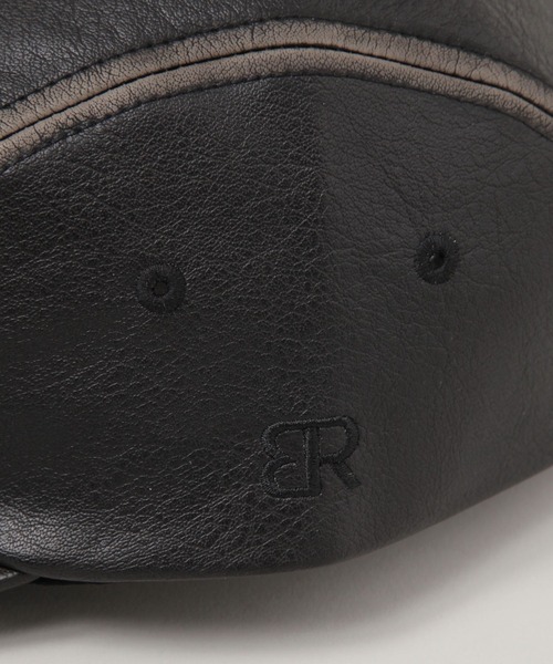 RAGEBLUE（レイジブルー）の「シンセティックレザー/スウェードアソートジェットキャップ（キャップ・メンズ・その他5/ブラック系その他/ブラック・FREE）」の9枚目の写真