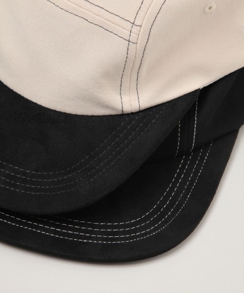 RAGEBLUE（レイジブルー）の「シンセティックレザー/スウェードアソートジェットキャップ（キャップ・メンズ・その他5/ブラック系その他/ブラック・FREE）」の13枚目の写真