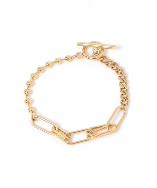 GLOBAL WORK(グローバルワーク)の「ステンレスチェーンプレス/293515(ブレスレット・レディース・シルバー系その他/ゴールド/シルバー系その他2/ゴールド系その他2/シルバー/ゴールド系その他・FREE)」の6枚目の写真