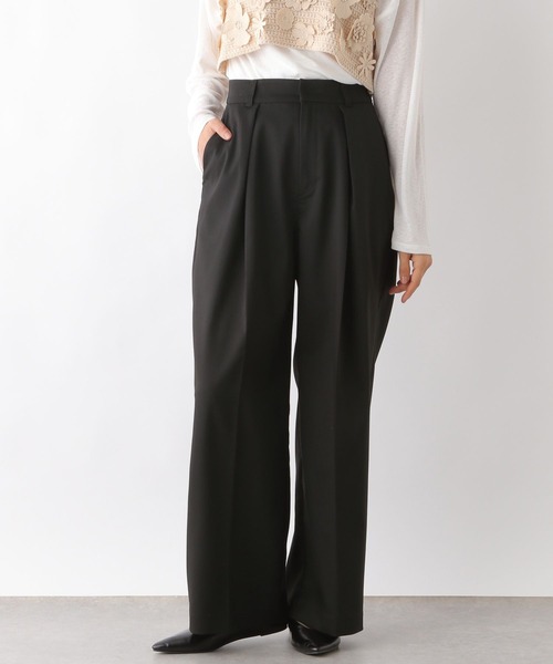 LEPSIM(レプシィム)の「フロントタックスラックス 290207(スラックス・レディース・グレー/ブラック・FREE)」の3枚目の写真