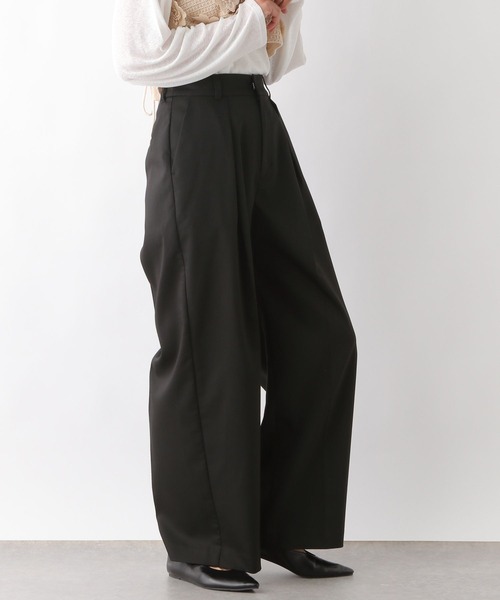 LEPSIM(レプシィム)の「フロントタックスラックス 290207(スラックス・レディース・グレー/ブラック・FREE)」の4枚目の写真