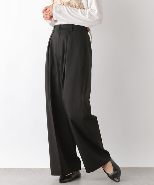 LEPSIM(レプシィム)の「フロントタックスラックス 290207(スラックス・レディース・グレー/ブラック・FREE)」の5枚目の写真