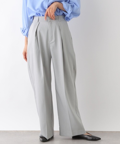 LEPSIM(レプシィム)の「フロントタックスラックス 290207(スラックス・レディース・グレー/ブラック・FREE)」の9枚目の写真