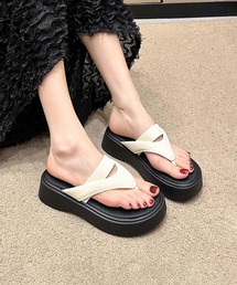 【shoes 365】厚底トングサンダル (SS)