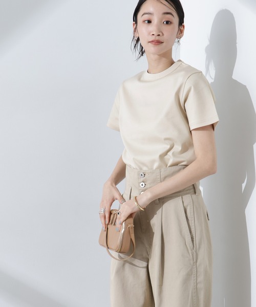 セール】Anti SmellスムースシルケットクルーネックTシャツ（T