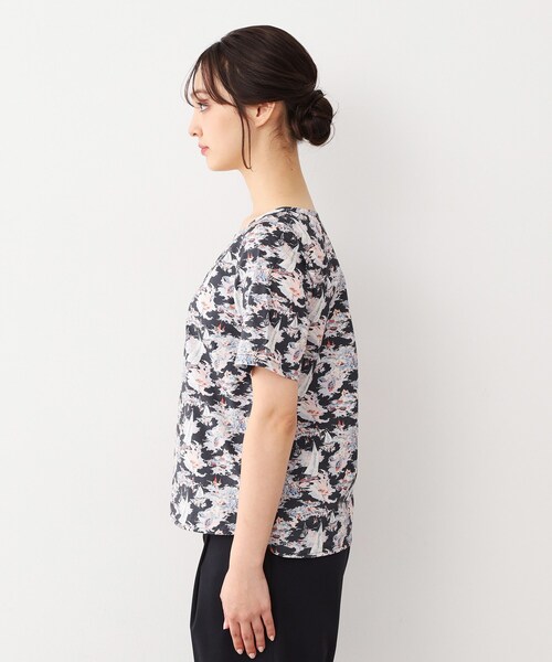 LAURA ASHLEY(ローラアシュレイ)の「【WEB限定/M-LL3サイズ/コットン100%/上下セット/洗える】リヴィエラ柄 セットアップ(セットアップ・レディース・ネイビー系・42/38/40)」の9枚目の写真