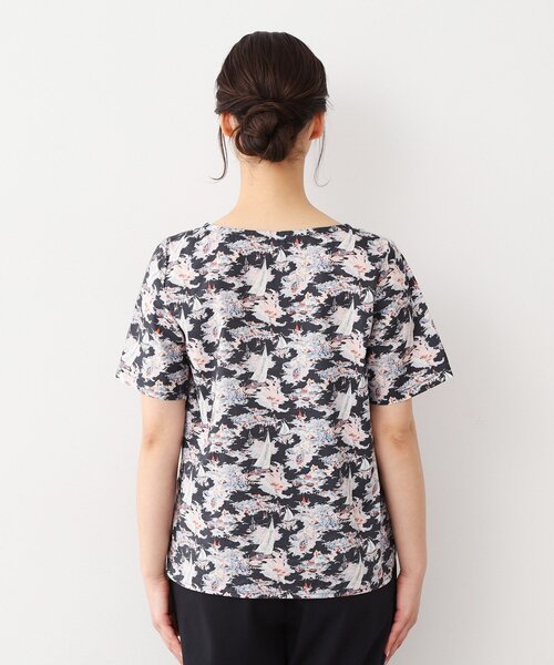 LAURA ASHLEY(ローラアシュレイ)の「【WEB限定/M-LL3サイズ/コットン100%/上下セット/洗える】リヴィエラ柄 セットアップ(セットアップ・レディース・ネイビー系・42/38/40)」の10枚目の写真