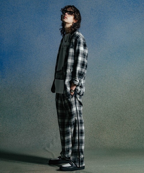 CRIMIE（クライミー）の「JAX 2B BLAZER CHECK（テーラードジャケット・メンズ・ブラック/レッド・M/L/XL/XXL/S）」の8枚目の写真