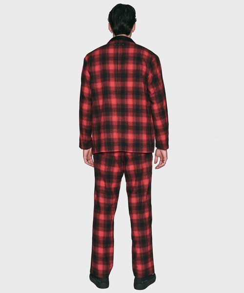 CRIMIE（クライミー）の「JAX 2B BLAZER CHECK（テーラードジャケット・メンズ・ブラック/レッド・M/L/XL/XXL/S）」の17枚目の写真