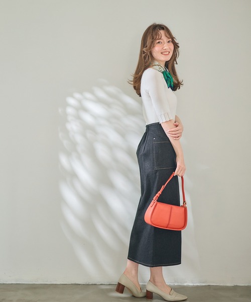 12Twelve Agenda(トゥエルブ アジェンダ)の「デニム両ポケタイトスカート(スカート・レディース・ネイビー/ブラック/オフホワイト/サックスブルー/ピンク・S/M)」の13枚目の写真