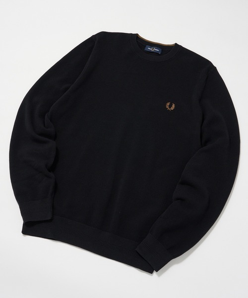 FRED PERRY サマーニット黒 FRED PERRY】PIQUE STITCH JUMPER K1309（ニット/セーター