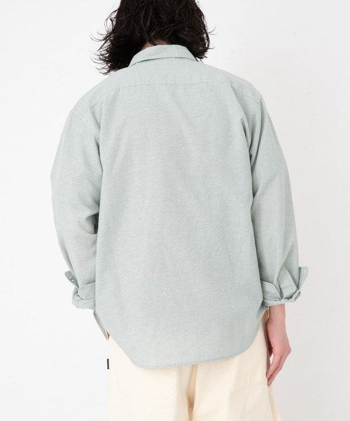 URBAN RESEARCH Sonny Label（アーバンリサーチサニーレーベル）の「吸水速乾リネン混ロングスリーブシャツ（シャツ/ブラウス・メンズ・ブラック系その他/グリーン/ブルー/ネイビー/ブルー系その他・MEDIUM/LARGE/X-LARGE）」の18枚目の写真