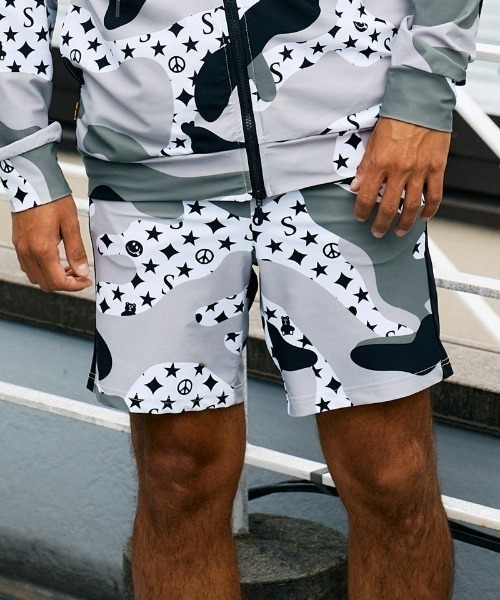 STUD MUFFIN(スタッドマフィン)の「STUD MUFFIN/スタッドマフィン/ストレッチナイロン スターグラムカモフラージュラッシュショーツ(その他パンツ・メンズ・その他2・2/3/4)」の2枚目の写真