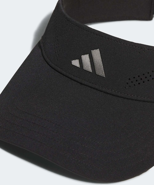 adidas（アディダス）の「メタルロゴ テックバイザー【adidas Golf/アディダスゴルフ】（サンバイザー・メンズ・ブラック/ネイビー/ホワイト・LARGE/MEDIUM）」の8枚目の写真