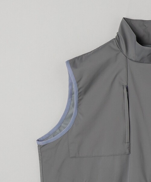 MARMOT CAPITAL＞カーブジップ ナイロン ベスト/MD.GRAY（ベスト