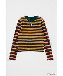 Disney SERIES CREATED by MUS | MD STRIPE ロングTシャツ / MICKEY(ニット/セーター)