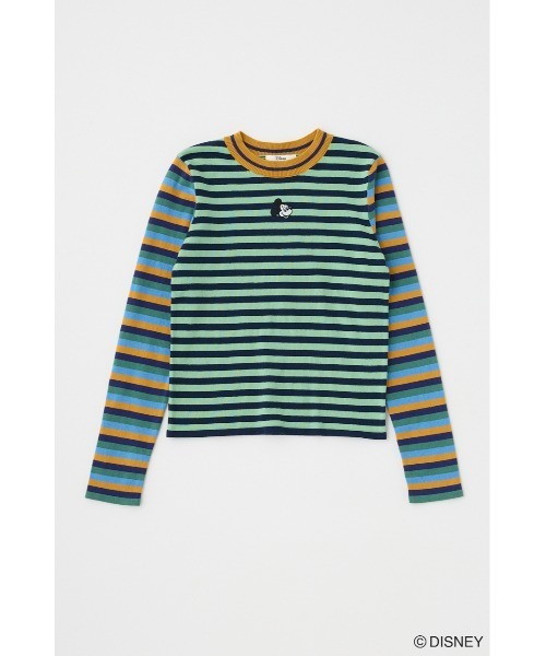 Disney SERIES CREATED by MUS（ディズニーシリーズクリエイテッドバイエムユーエス）の「MD STRIPE ロングTシャツ / MICKEY（ニット/セーター・レディース・イエロー系その他/グリーン系その他・FREE）」の17枚目の写真