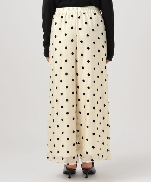 BAYFLOW（ベイフロー）の「[裏地付きで透けにくい]ドットオーガンジーパンツ（その他パンツ・レディース・ブラック/ベージュ/アイボリー・FREE）」の15枚目の写真