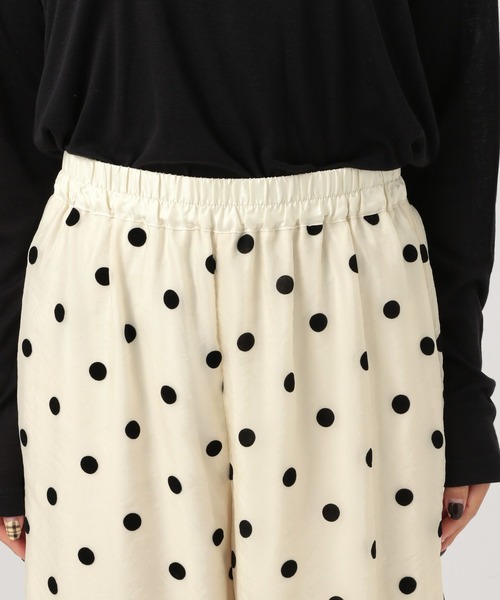 BAYFLOW（ベイフロー）の「[裏地付きで透けにくい]ドットオーガンジーパンツ（その他パンツ・レディース・ブラック/ベージュ/アイボリー・FREE）」の14枚目の写真