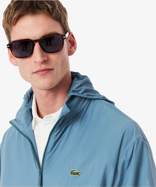 LACOSTE(ラコステ)の「ベーシックトラックジャケット(ブルゾン・メンズ・ブラック/グレイッシュブルー・46/48/50/52)」の11枚目の写真