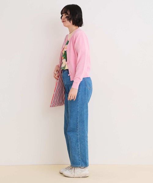 I am I in fact...(アイアムアイインファクト)の「COTTON NYLON 華釦 カーディガン(カーディガン/ボレロ・レディース・ベージュ/ピンク・FREE)」の11枚目の写真