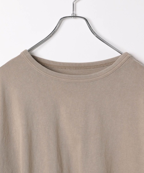 BAYFLOW（ベイフロー）の「シャーリングスリーブロングスリーブT（Tシャツ/カットソー・レディース・ベージュ/チャコール/ピンク・FREE）」の9枚目の写真