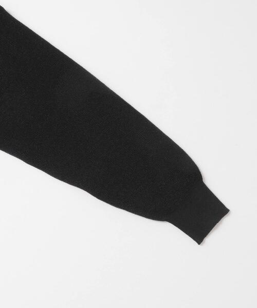 FORK&SPOON(フォークアンドスプーン)の「FORK&SPOON ペーパーニットカーディガン(カーディガン/ボレロ・レディース・オフホワイト/オレンジ系その他/ブラック・1)」の6枚目の写真