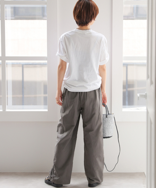JOURNAL STANDARD relume(ジャーナルスタンダード レリューム)の「【MULTI FUNC+】撥水 / UVカット / 接触冷感 / ナイロンギャザーパンツ(その他パンツ・レディース・チャコールグレー/ネイビー/アイボリー・36/38)」の7枚目の写真