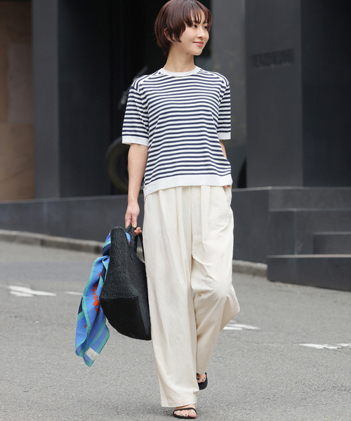 JOURNAL STANDARD relume(ジャーナルスタンダード レリューム)の「【MULTI FUNC+】撥水 / UVカット / 接触冷感 / ナイロンギャザーパンツ(その他パンツ・レディース・チャコールグレー/ネイビー/アイボリー・36/38)」の12枚目の写真