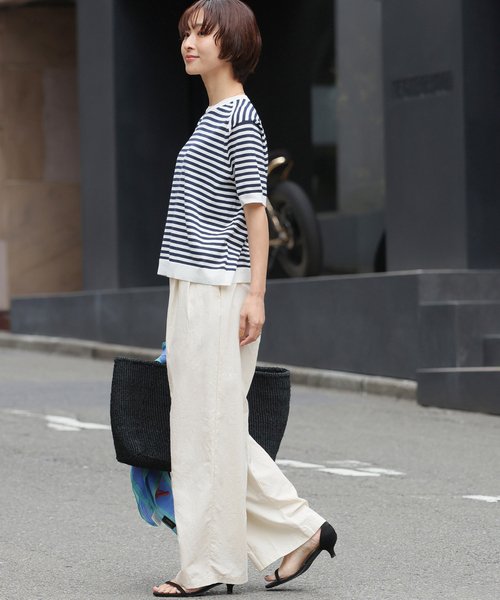 JOURNAL STANDARD relume(ジャーナルスタンダード レリューム)の「【MULTI FUNC+】撥水 / UVカット / 接触冷感 / ナイロンギャザーパンツ(その他パンツ・レディース・チャコールグレー/ネイビー/アイボリー・36/38)」の13枚目の写真