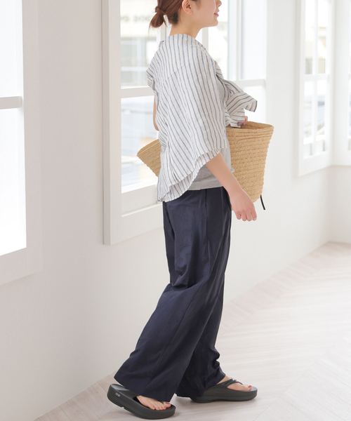 JOURNAL STANDARD relume(ジャーナルスタンダード レリューム)の「【MULTI FUNC+】撥水 / UVカット / 接触冷感 / ナイロンギャザーパンツ(その他パンツ・レディース・チャコールグレー/ネイビー/アイボリー・36/38)」の19枚目の写真