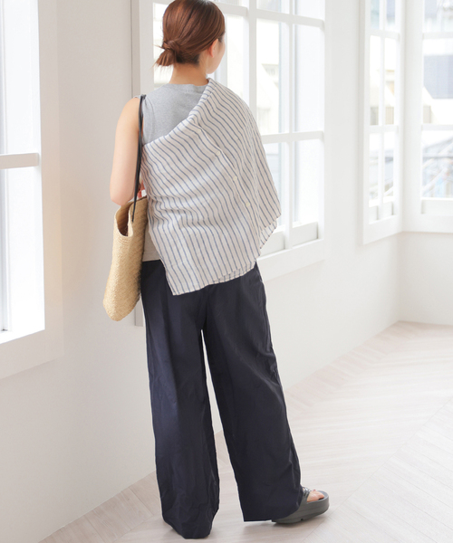 JOURNAL STANDARD relume(ジャーナルスタンダード レリューム)の「【MULTI FUNC+】撥水 / UVカット / 接触冷感 / ナイロンギャザーパンツ(その他パンツ・レディース・チャコールグレー/ネイビー/アイボリー・36/38)」の20枚目の写真