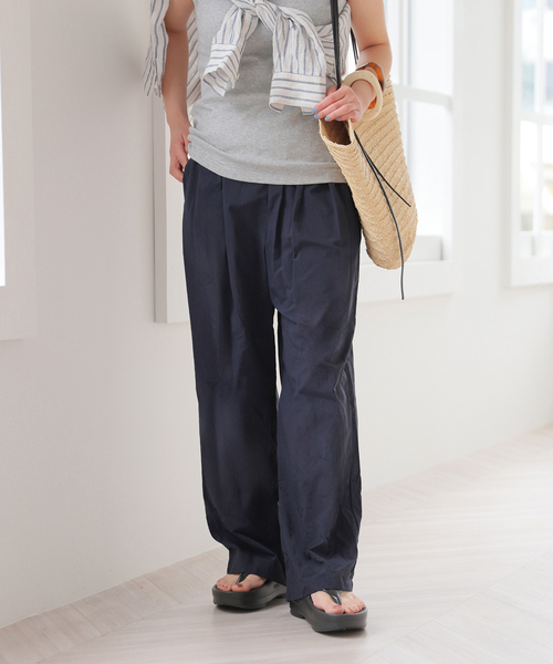 JOURNAL STANDARD relume(ジャーナルスタンダード レリューム)の「【MULTI FUNC+】撥水 / UVカット / 接触冷感 / ナイロンギャザーパンツ(その他パンツ・レディース・チャコールグレー/ネイビー/アイボリー・36/38)」の21枚目の写真