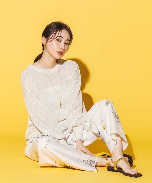 Gready Brilliant(グレディブリリアン)の「和紙ホールガーメントクルーネックニット(ニット/セーター・レディース・ピンク/アイボリー・FREE)」の16枚目の写真