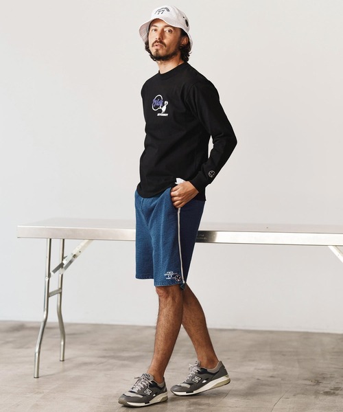 seventy seven(セブンティセブン)の「mp13504-denim jersey short pants ニットデニムショートパンツ(その他パンツ・メンズ・ライトインディゴブルー/インディゴブルー・S/M/L/XL)」の18枚目の写真