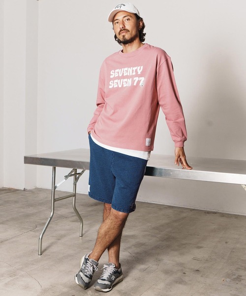 seventy seven(セブンティセブン)の「mp13504-denim jersey short pants ニットデニムショートパンツ(その他パンツ・メンズ・ライトインディゴブルー/インディゴブルー・S/M/L/XL)」の19枚目の写真