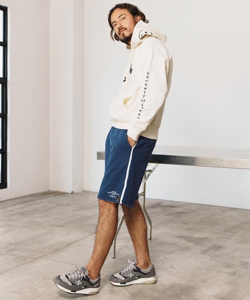 seventy seven(セブンティセブン)の「mp13504-denim jersey short pants ニットデニムショートパンツ(その他パンツ・メンズ・ライトインディゴブルー/インディゴブルー・S/M/L/XL)」の20枚目の写真