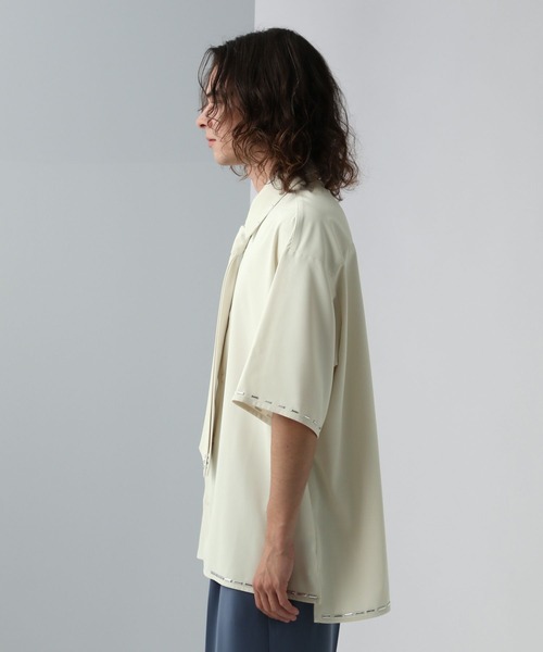 HARE（ハレ）の「【SET UP対応】シルバーパーツボウタイシャツ(HARE)（シャツ/ブラウス・メンズ・ブラック/ホワイト/ブルー・FREE）」の16枚目の写真