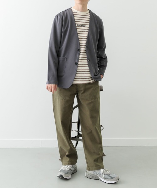 ITEMS URBANRESEARCH(アイテムズ アーバンリサーチ)の「梨地ジャガードノーラペルジャケット(その他アウター・メンズ・ブラック/グレー・MEDIUM/LARGE)」の12枚目の写真