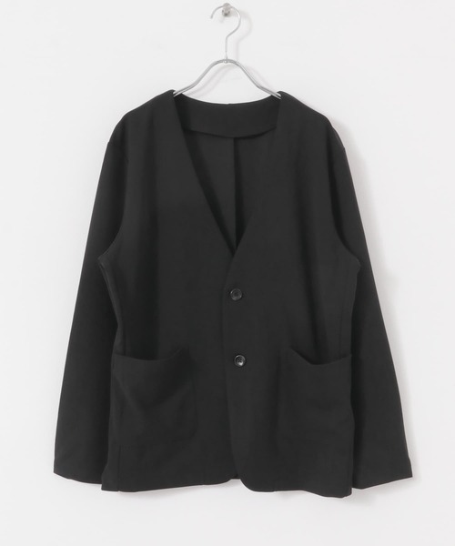 ITEMS URBANRESEARCH(アイテムズ アーバンリサーチ)の「梨地ジャガードノーラペルジャケット(その他アウター・メンズ・ブラック/グレー・MEDIUM/LARGE)」の16枚目の写真