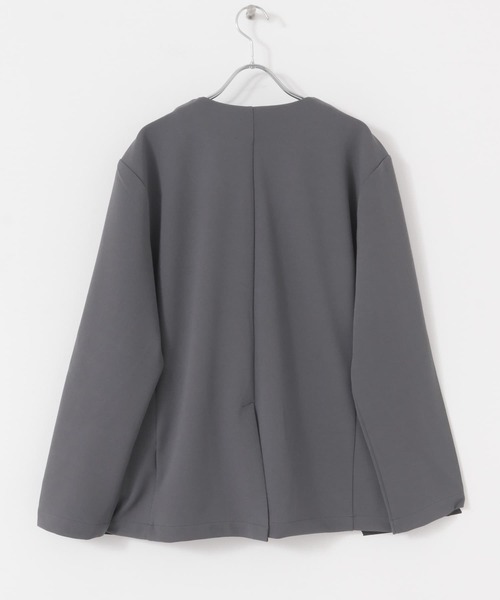ITEMS URBANRESEARCH(アイテムズ アーバンリサーチ)の「梨地ジャガードノーラペルジャケット(その他アウター・メンズ・ブラック/グレー・MEDIUM/LARGE)」の19枚目の写真