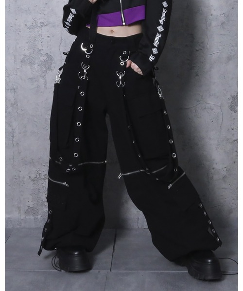 サスペンダー付きワイドパンツ（その他パンツ）｜Amilige