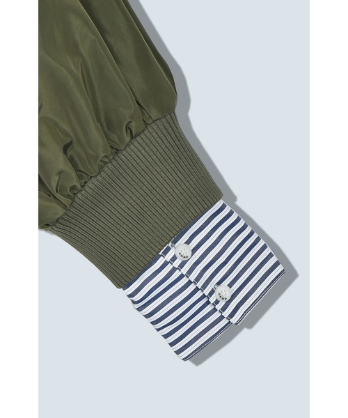 OMMO（オーエムエムオー）の「MIX FABRIC SHORT BZ（ブルゾン）」 - WEAR