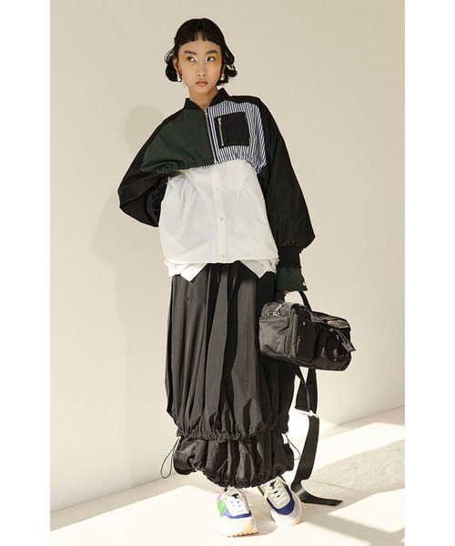 OMMO（オーエムエムオー）の「MIX FABRIC SHORT BZ（ブルゾン）」 - WEAR