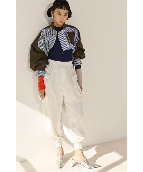 OMMO ONLINE STORE / MIX FABRIC SHORT BZ