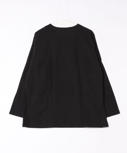 MARAI(マーライ)の「ぐるりん柄 キーネック 長袖プルオーバー(Tシャツ/カットソー・レディース・ブラウン/ブラック/レンガ・FREE)」の12枚目の写真