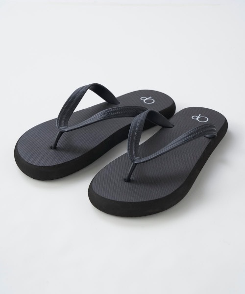新品ファッションサンダル ビーチ用 ブラック ビーチサンダル ブラック／RAINBOW SANDALS (レインボーサンダル