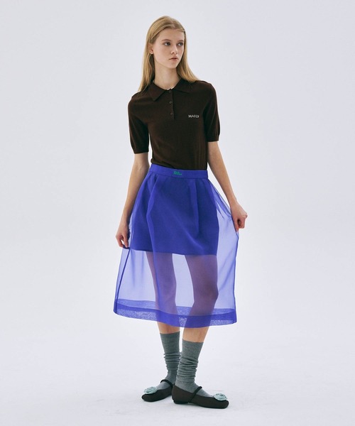 KNIT SLIMFIT SHIRT PIQUET（ポロシャツ）｜Mardi Mercredi