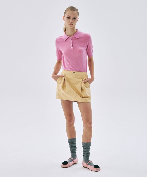 トップス MARDI KNIT SLIMFIT SHIRT PIQUET KNIT SLIMFIT SHIRT PIQUET（ポロシャツ）｜Mardi Mercredi